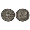 Image 1 : Ancient India: Mahatalavaras, Telangana/ Andhra region - uninscribed 'horse' type copper coin,