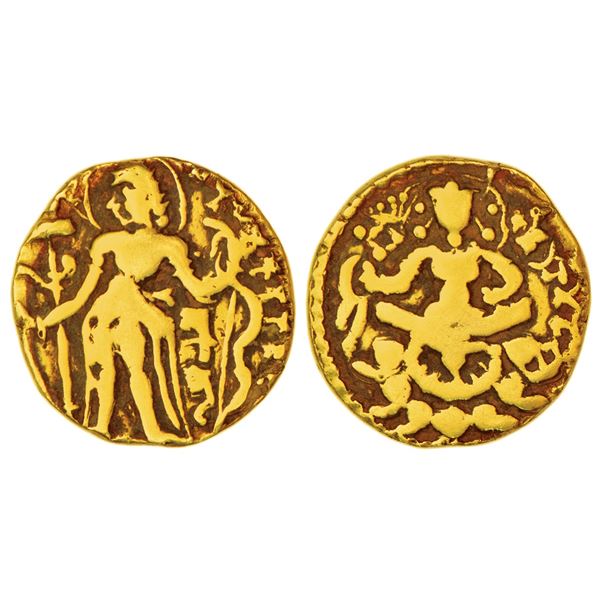 Ancient India: Gupta Empire, gold dinar of Skanda Gupta (455-470 AD), 'Archer' type, S. Kumar Class