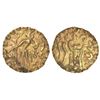 Image 1 : Ancient India: Post-Gupta coinage in Bengal, Samatata region - gold dinar of Jeevadharana Rata