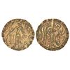 Image 1 : Ancient India: Post-Gupta coinage in Bengal, Samatata region - gold dinar of Rajabhata,