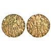 Image 1 : Ancient India: Post-Gupta coinage in Bengal, Samatata region - gold dinar of Rajabhata,
