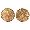 Image 1 : Ancient India: Post-Gupta coinage in Bengal, Samatata region - gold dinar of Prithubhata,