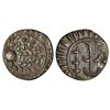 Image 1 : Ancient India: Eastern Chalukyas - fractional coin in alloyed copper attributed to Vishnuvardhana I