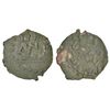 Image 1 : Ancient India: Ancient Sogdia, Kingdom of Chach - unattributed copper coin of Hunnic / Hephthalite