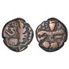 Image 1 : Medieval India: Hindu Kings of Kashmir, Lohara dynasty - copper dinnara of Uchchala Deva (1101-?),