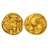 Image 1 : Medieval India: Western Gangas (10th-11th century AD), gold gajapati fanam, MCSI-I 195-196, 0.41g.