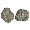 Image 1 : Medieval India: Pandyas of Madurai, copper coin of Jatavarman Sundara Pandya (1251-1283AD),