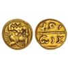 Image 1 : Medieval India: Pre-Vijayanagar period (1250-1300 AD), base gold hon from South Karnataka/West Andhr