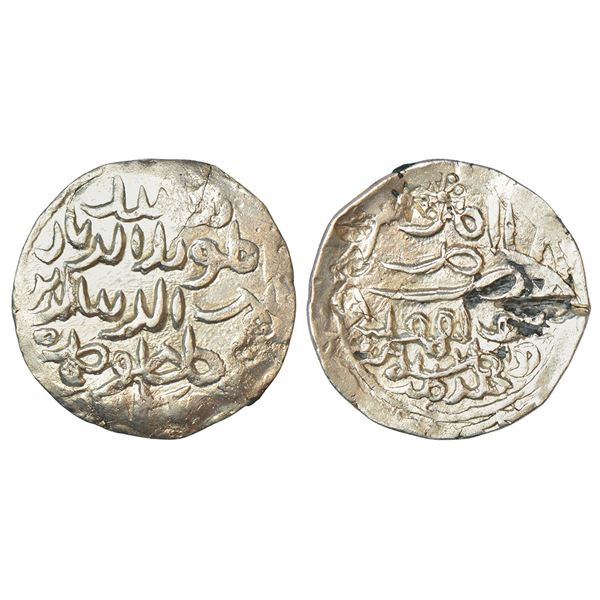 Sultans of Bengal, Silver tanka of Shams al-Din Ahmad Shah (1432 AD), uncertain mint, struck in East