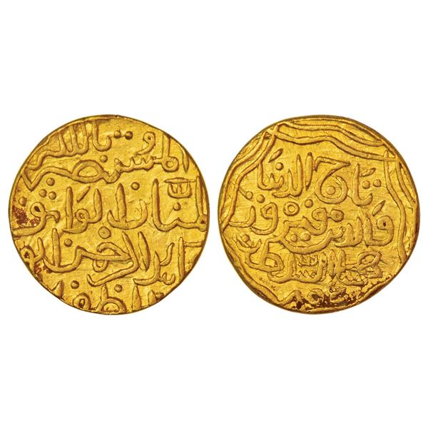 Bahmani Sultans of Gulbarga, Gold tanka of Taj al-Din Firuz Shah (1397-1422 AD), AH 805, G&G BH61