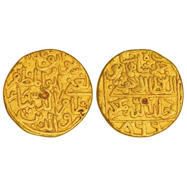 Bahmani Sultans of Gulbarga, Gold tanka of Nizam al-Din Ahmad Shah III (1461-1463AD),