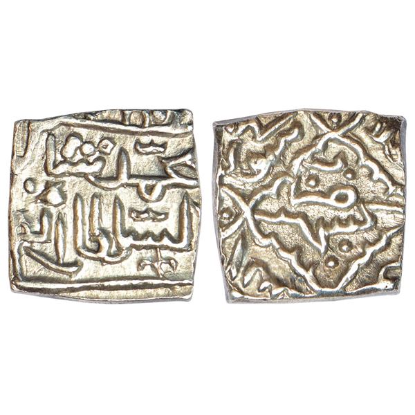 Sultans of Kashmir, Silver square sasnu of Muhammad Shah (1484-1537 AD), Kashmir mint, G&G K43,