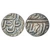Image 1 : Mughals: Akbar (1555-1605 AD), silver ¼ rupee, Ahmadabad mint, Farwardin, Ilahi 4x, KM 58.1, 2.80g.