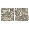 Image 1 : Mughals: Akbar (1556-1605 AD), silver square rupee, Bangala mint, 'Kaabe Roushan' couplet, KM 86.1,