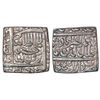 Image 1 : Mughals: Akbar (1556-1605 AD) silver square rupee, Dar us-Sultanat Fathpur mint (fully visible),