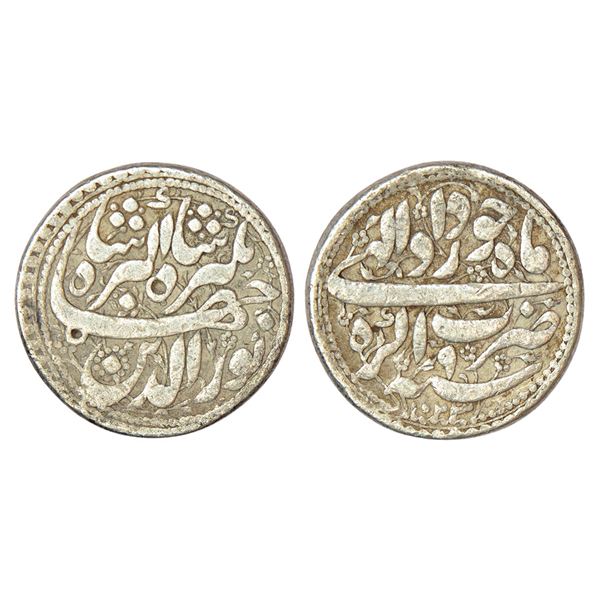 Mughals: Jahangir (1605-1627 AD), silver rupee, Agra mint, Khurdad, AH 1023/RY 9, 'Nur ud-din' type,