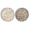 Image 1 : Mughals: Shah Jahan (1628-1658 AD), silver rupee, Jahangirnagar mint in left quadrant, 'square areas