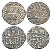 Image 1 : Mughals: Shah Jahan (1628-1658 AD), silver ½ rupee (2), Surat mint, 1x KM 213.2, 5.65g and 1x KM 218
