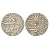 Image 1 : Mughals: Aurangzeb (1658-1707 AD), silver rupee, Islamabad mint at bottom, 'Badar-e-munir' couplet,
