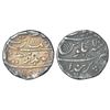 Image 1 : Mughals: Aurangzeb (1658-1707 AD), silver rupee, Parenda mint (fully visible), 'Badar-e-munir' coupl