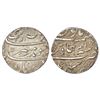 Image 1 : Mughals: Aurangzeb (1658-1707 AD), silver rupee, Sahrind mint, 'Badar-e-munir' couplet, AH 1108/RY