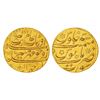 Image 1 : Mughals: Aurangzeb (1658-1707 AD), gold mohur, Surat mint, 'Mihr-e-munir' couplet, AH 1071/RY 3, KM