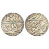 Image 1 : Mughals: Mughal Potentates, local zamindar issue, silver rupee, Hathras mint at top, in the name of
