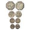 Image 1 : Independent Kingdoms: Assam, Gaurinath Simha (1780-1795 AD), set of 4 silver coins, 1x ¼ rupee, SE 1
