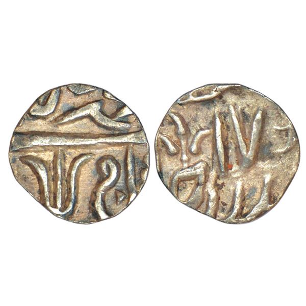 Independent Kingdoms: Maratha Confederacy, domains of the Kher family - silver 1/8 rupee of Jalaun