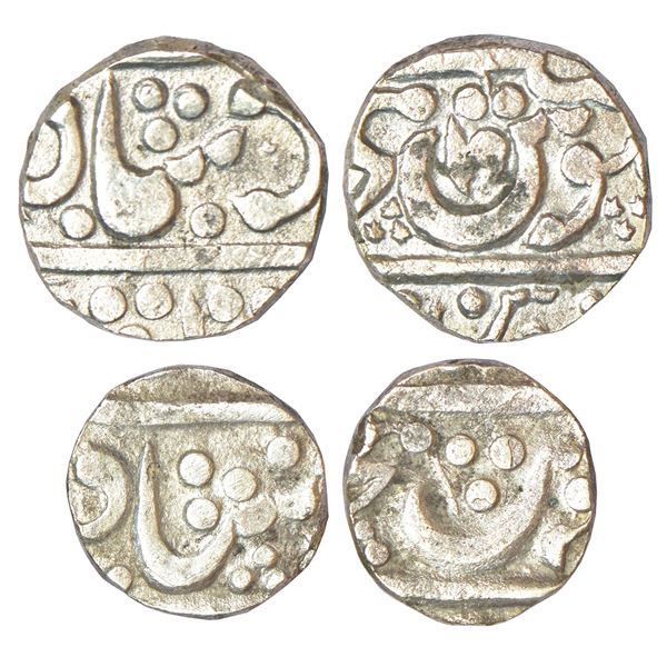 Independent Kingdoms: Maratha Confederacy, domains of the Kolahpur Chhatrapatis - silver rupee of Ko