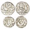 Image 1 : Independent Kingdoms: Maratha Confederacy, domains of the Kolahpur Chhatrapatis - silver rupee of Ko