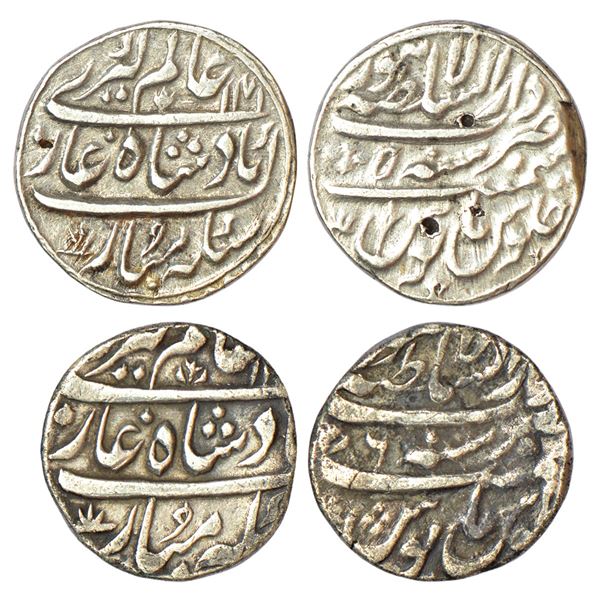 Independent Kingdoms: Maratha Confederacy, silver rupee (2), Dar us-Sultanat Lahore mint,
