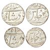 Image 1 : Independent Kingdoms: Nawab of Surat, silver coins (2), rupee and ½ rupee, Surat mint (off flan),