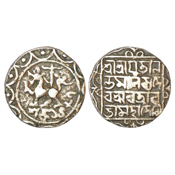 Independent Kingdoms: Tripura, Ananta Manikya (1564-1567 AD), silver tanka, SE 1487, R&B T-129,