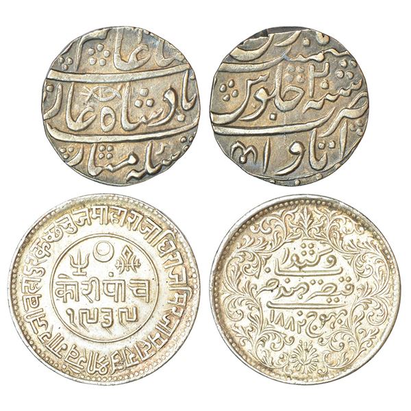 Princely States: Awadh, Asaf ud-Daula, silver rupee, Itawa mint, in the name of Shah Alam II, RY 20,