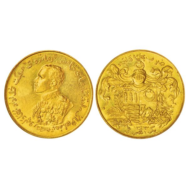 Princely States: Bahawalpur, Sir Sadiq Muhammad Khan V (1907-1947 AD), gold ashrafi, Bahawalpur mint