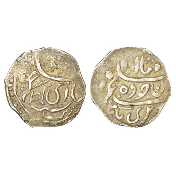 Princely States: Garhwal, Gorkha occupation, Girvan Yuddha (1803-1816 AD), silver timasha,