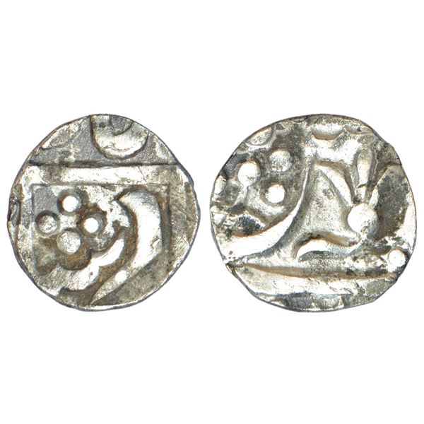 Princely States: Gwalior, Daulat Rao (1794-1827 AD), silver ¼ rupee, Lakshar mint,