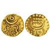 Image 1 : Princely States: Travancore, Karthika Thirunal Rama Varma (1758-1798 AD), gold anantharaya fanam,