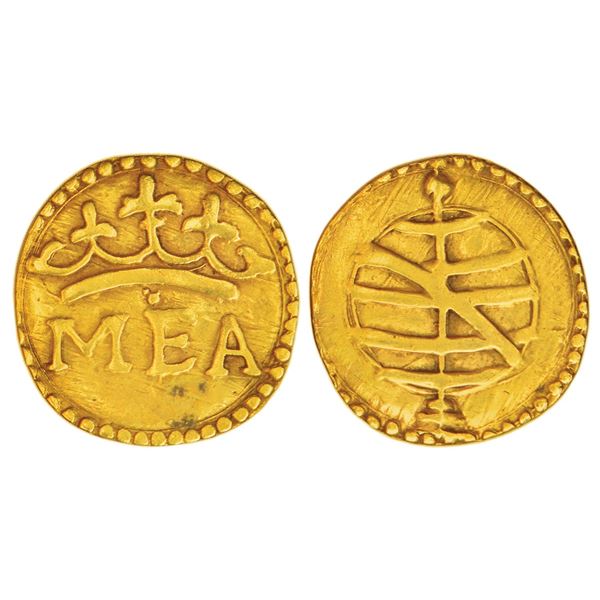 Portuguese India - gold 1/2 manoel of Manoel I o Venturoso, "the Fortunate" (1495-1521 AD), Goa mint
