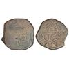 Image 1 : Portuguese India, D. Maria II (1834-1853 AD), Goa, copper tanga (60 reis), Overstruck on 60 Reis of