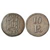 Image 1 : Portuguese India, D. Maria II (1834-1853 AD), Goa, copper 10 reis, AD 1845, KM 261, 6.59g.