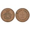 Image 1 : Portuguese India, D. Luiz I (1861-1889 AD), colonial coinage, machine struck, copper ¼ tanga (15 rei