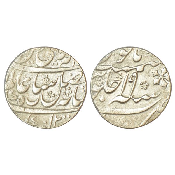 Bengal Presidency, Murshidabad (Calcutta) mint, silver rupee, in the name of Shah Alam II, AH 1200/R