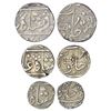 Image 1 : Bombay Presidency, Surat mint (off flan), set of 3 silver coins, 1825 AD, rupee, 11.64g, privy mark