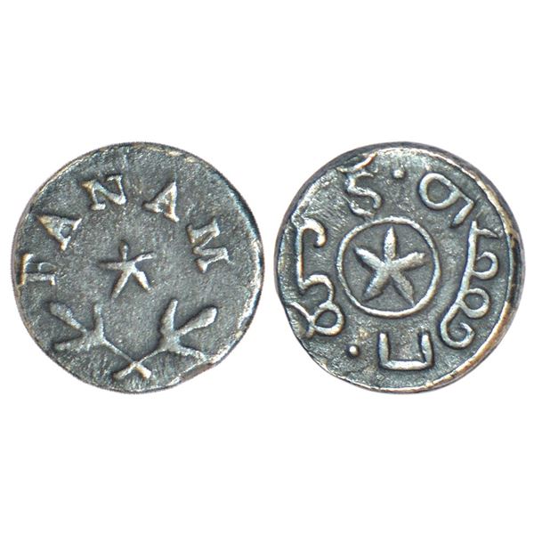 Madras Presidency, Madras mint, silver fanam, ND (1807-08 AD), Stevens EIC 3.89, 0.92g.