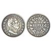 Image 1 : British India: William IV, silver ¼ rupee, 1835, Calcutta mint, 'F' incused, wreath with 19 berries