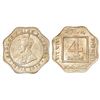 Image 1 : British India: George V, cupro-nickel 4 annas, 1919, Bombay mint, dot, PR 877; GK 1102.