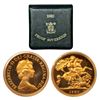 Image 1 : Foreign: Great Britain, Elizabeth II, gold sovereign, Proof, 1980, KM 919, 7.98g.