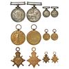 Image 1 : Medal: George V, group of 6 silver and bronze medals includes 3 miniature medals,